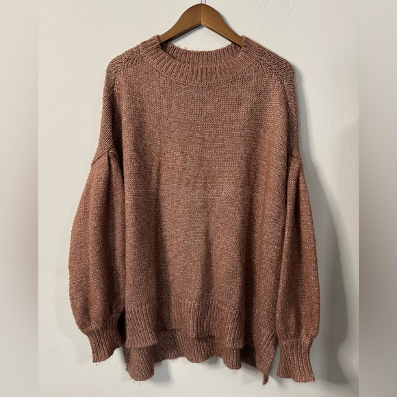 Ava & Viv - Oversized Cozy Brown Knit Sweater - Picture 2 of 11